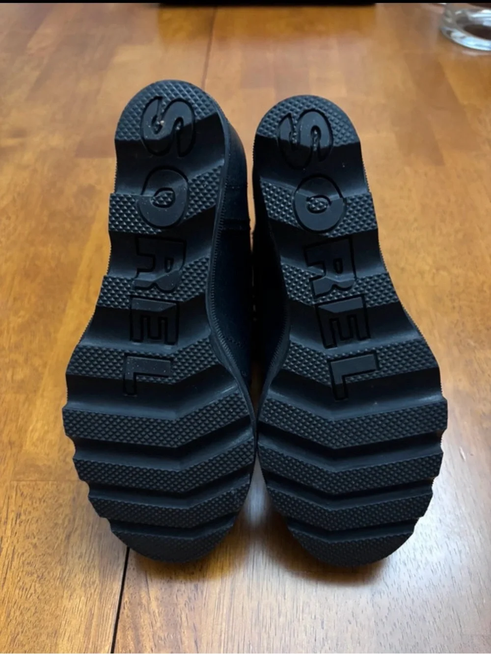 Kids Sorel Black Lace-Up D-Ring Ankle Boots